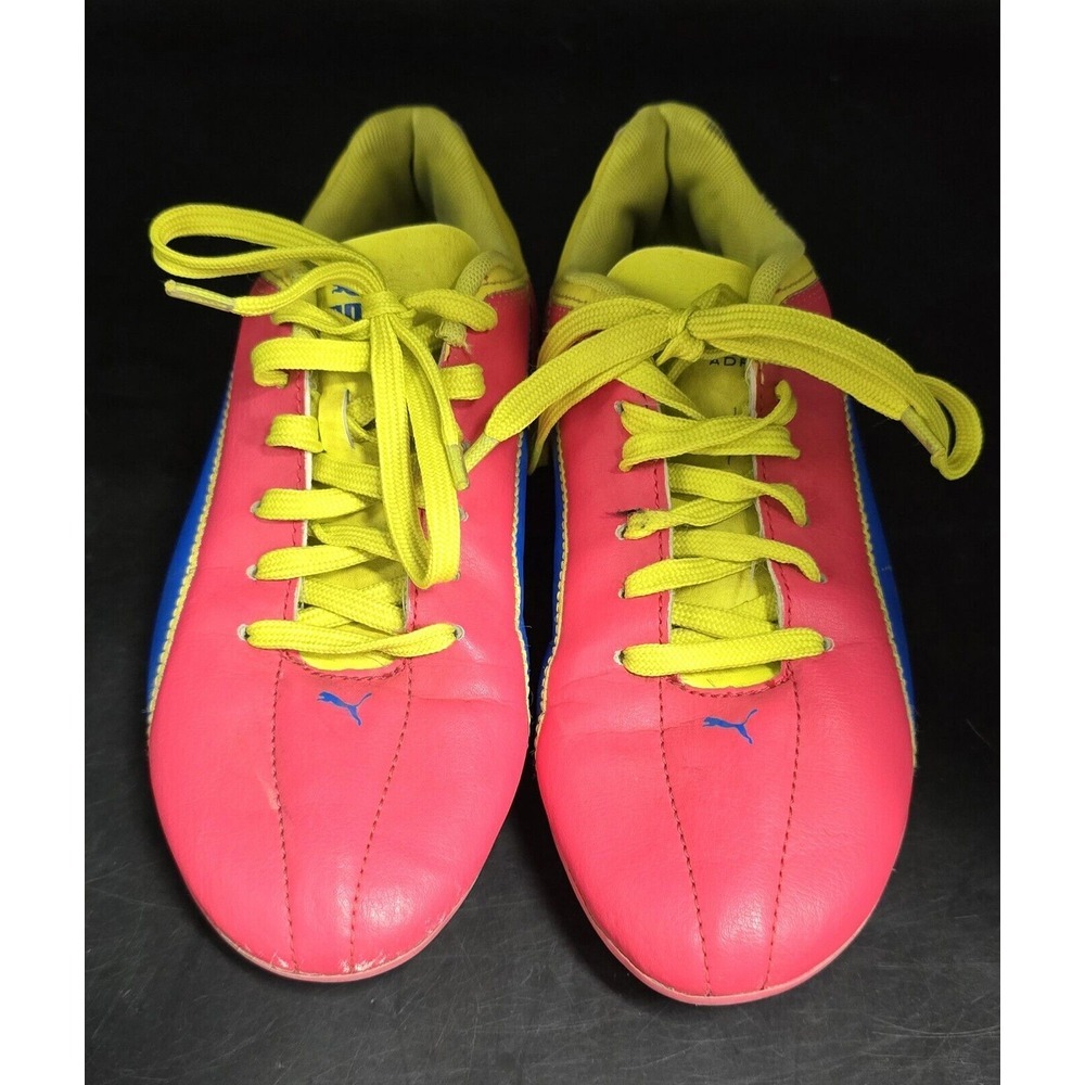 PUMA JR ADRENO FG SOCCER SHOES CLEATS TEABERRY RED SIZE 4 - Picture 3 of 12